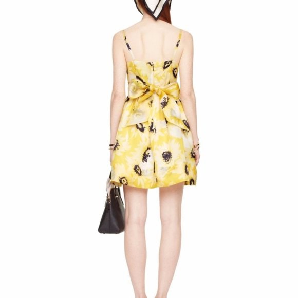 Kate Spade SUNNY Daisy SILK Organza Dress NEW Sundress Chic! Women's 14 🎉HPx3 - Picture 6 of 13